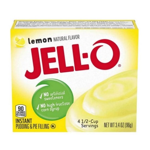 Jello Lemon Instant Pudding 3.4 Oz (Case Of 24) by Jell-O