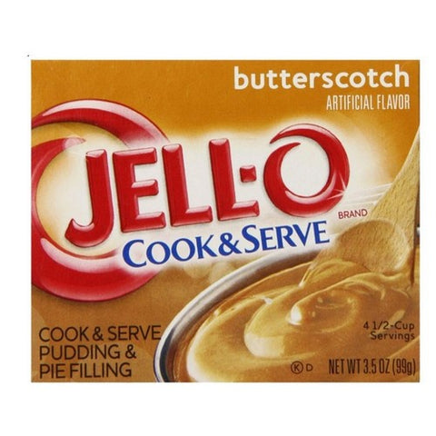 Jello Cook And Serve Pudding And Pie Filling Butterscotch 3.5 Oz (Case Of 24) by Jell-O
