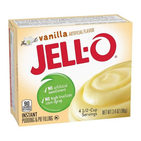Jello Instant Vanilla Pudding And Pie Filling 3.4 Oz (Case Of 24) by Jell-O