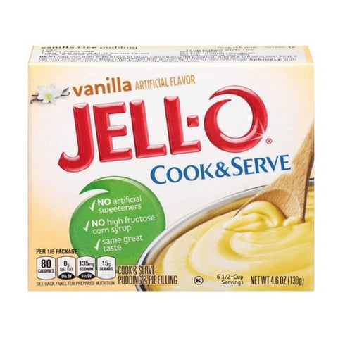 Jello Cook And Serve Vanilla Pudding Mix 4.6 Oz (Case Of 24) by Jell-O