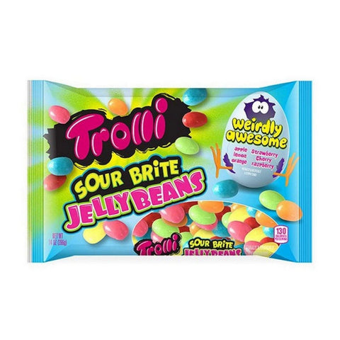 Sour Brite Jelly Beans 14 Oz (Case Of 24) by Trolli