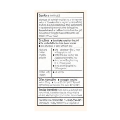 Foster And Thrive, All Day Pain Relief Naproxen Sodium, 220 Mg, 50 Caps Foster And Thrive