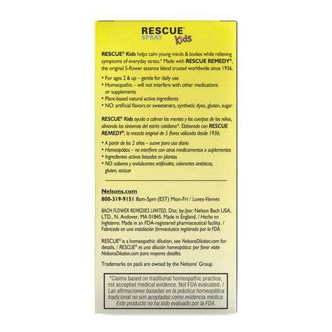 Bach, Rescue Remedy Kids Sleep Spray Non-Alcohol, 0.7 Oz