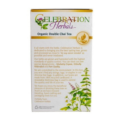 Celebration Herbals, Organic Double Chai Tea, 24 Bags