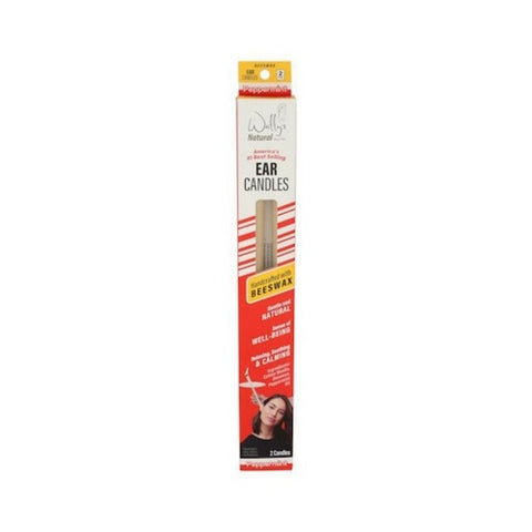 Ear Candles Beeswax Peppermint 2 Count by Wallys Natural Products
