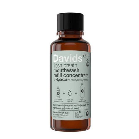 Hydroxi Fresh Breath Mouthwash Refill Concentrate Natural Fresh Mint 4 Oz by Davids