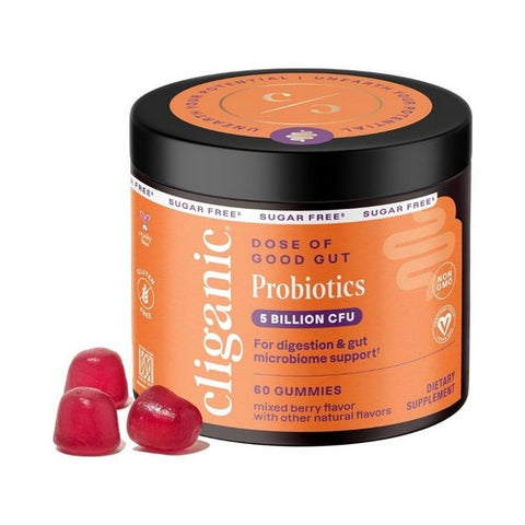 Sugar Free Probiotics Gummies For Men And Women 60 Count by Cliganic