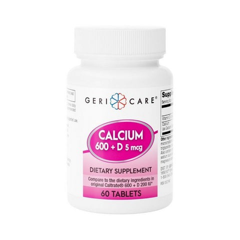 Calcium Plus Vitamin D 60 Tabs by Gericare