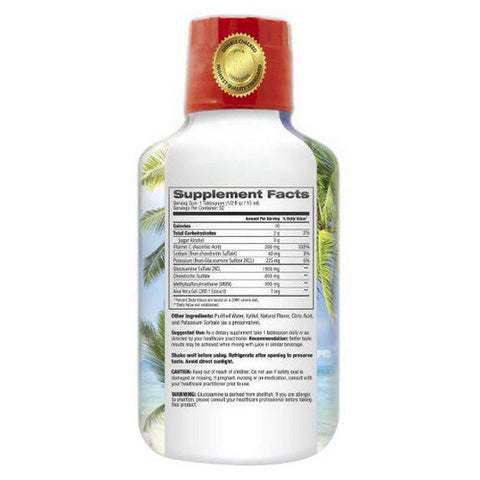 Tropical Oasis, Glucosamine & Chondroitin With MSM & Vitamin C, 16OZ Tropical Oasis