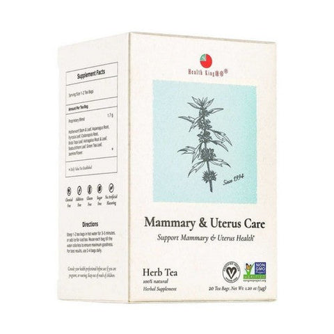 Health King, Mammary & Uterus Care Tea, 20 Bags Health King