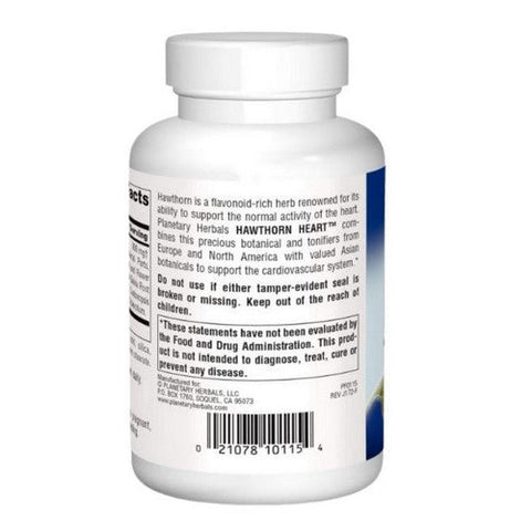 Planetary Herbals, Hawthorn Heart, 120 Tabs Planetary Herbals