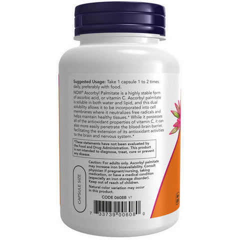 Now Foods, Ascorbyl Palmitate, 500 mg, 100 Veg Caps Now Foods