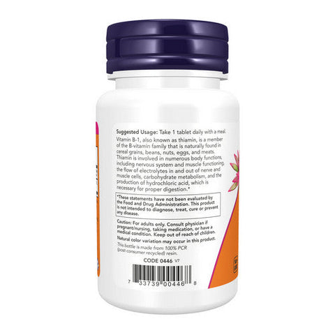Now Foods, Vitamin B-1, 100 mg, 100 Tabs Now Foods