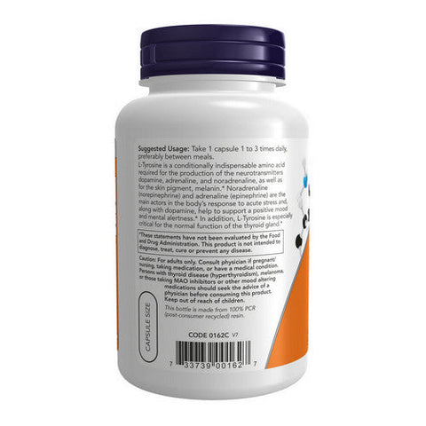 Now Foods, L-Tyrosine, 500 mg, 120 Caps Now Foods