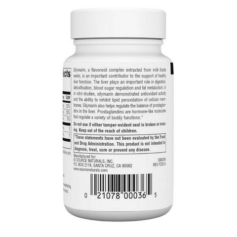 Source Naturals, Silymarin Plus, 60 Tabs Source Naturals