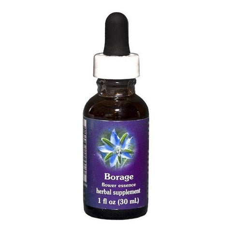 Flower Essence Services, Borage Herbal Supplement Dropper, 1 oz Flower Essence Services