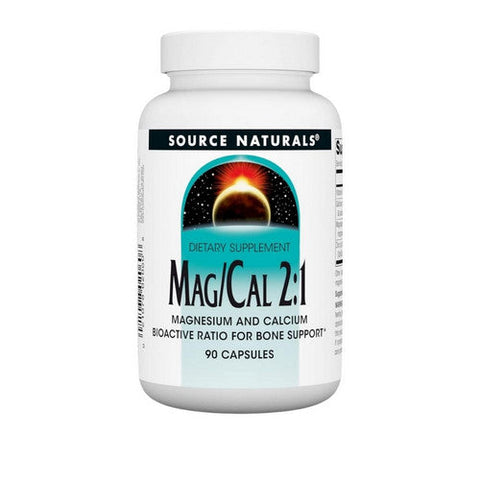 Source Naturals, Magnesium and Calcium 2:1, 370 mg, 90 Caps Source Naturals