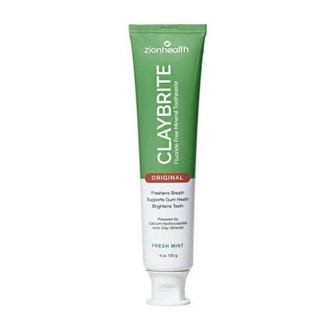 Zion Health, Claybrite Toothpaste Original, 4 Oz Zion Health