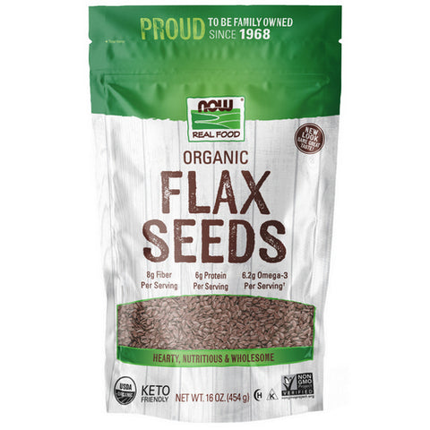 Flax Seed Organic 1 lb by Now Foods