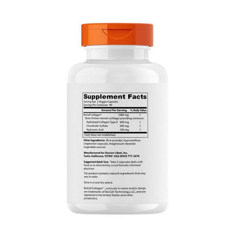 Doctors Best, Hyaluronic Acid with Chondroitin Sulfate, 180 Veggie Caps Doctors Best