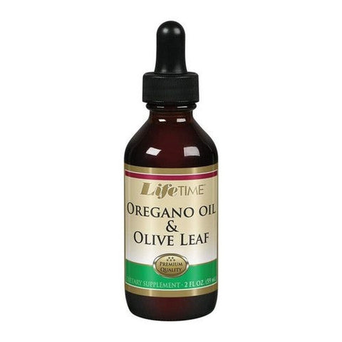 LifeTime, Organic Oregano Oil And Olive Leaf Drops, 2 oz LifeTime