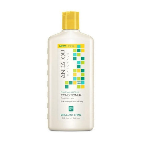 Andalou Naturals, Conditioner Brilliant Shine Sunflower And Citrus, 11.5 Oz Andalou Naturals